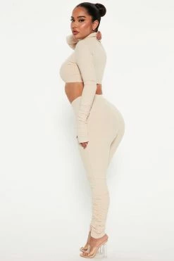 Fashion Nova Legging Sets Riley Snatched Legging Set - Cream