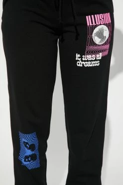 Fashion Nova Take It Easy Jogger - Black Matching Separates