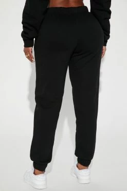 Fashion Nova Take It Easy Jogger - Black Matching Separates