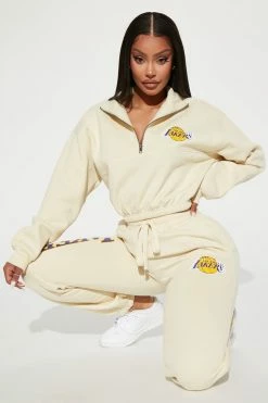 Fashion Nova Matching Separates Lakers VIP Pull Over - Khaki