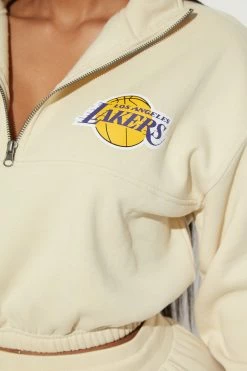 Fashion Nova Matching Separates Lakers VIP Pull Over - Khaki