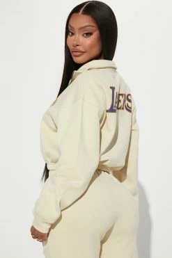 Fashion Nova Matching Separates Lakers VIP Pull Over - Khaki