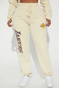 Fashion Nova Lakers VIP Jogger - Khaki