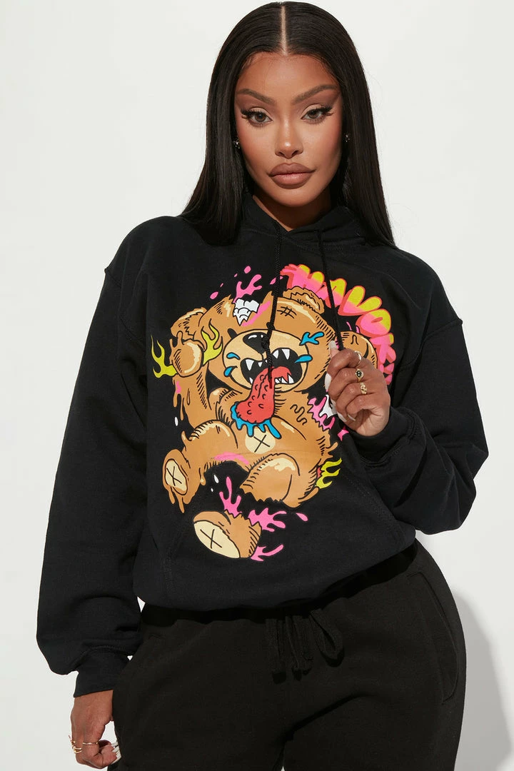 Fashion Nova Matching Separates Wreaking Havok Hoodie - Black