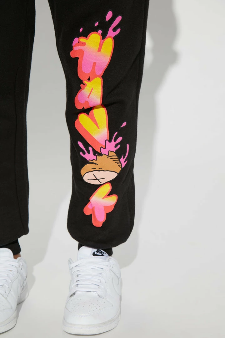 Fashion Nova Wreaking Havok Jogger - Black