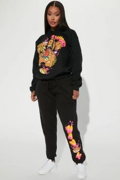 Fashion Nova Wreaking Havok Jogger - Black