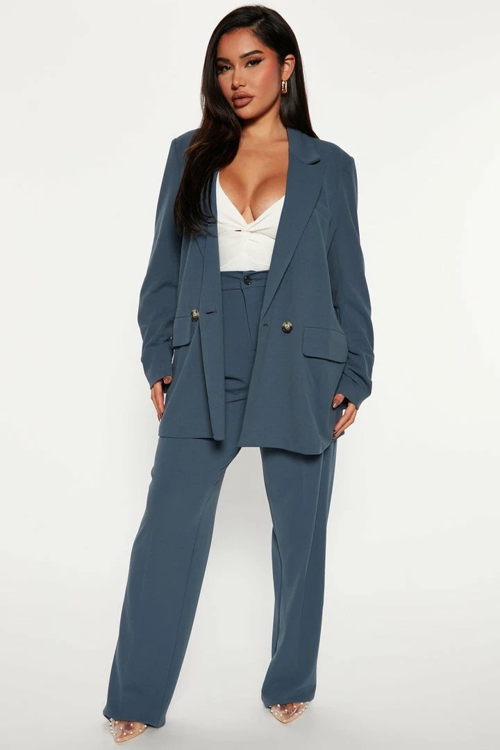 Fashion Nova Matching Separates Hailey Blazer - Indigo