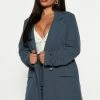 Fashion Nova Matching Separates Hailey Blazer - Indigo