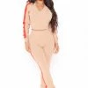 Fashion Nova Sweater Sets Tag Team Sweater Jogger Set - Beige
