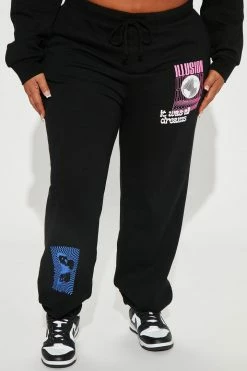 Fashion Nova Take It Easy Jogger - Black Matching Separates