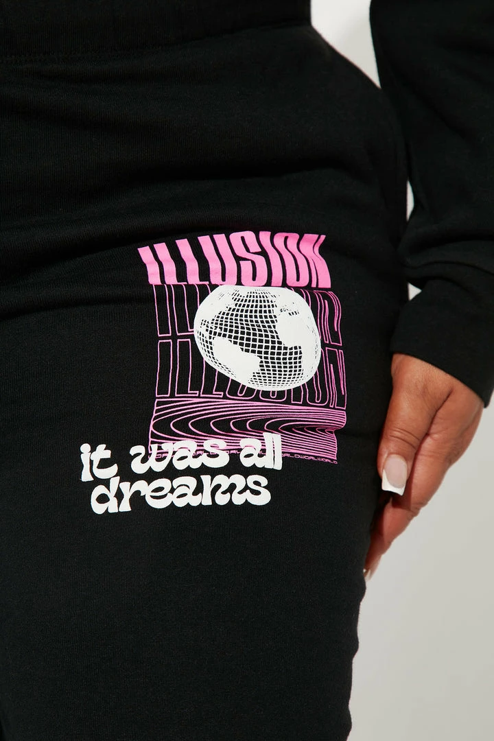 Fashion Nova Take It Easy Jogger - Black Matching Separates