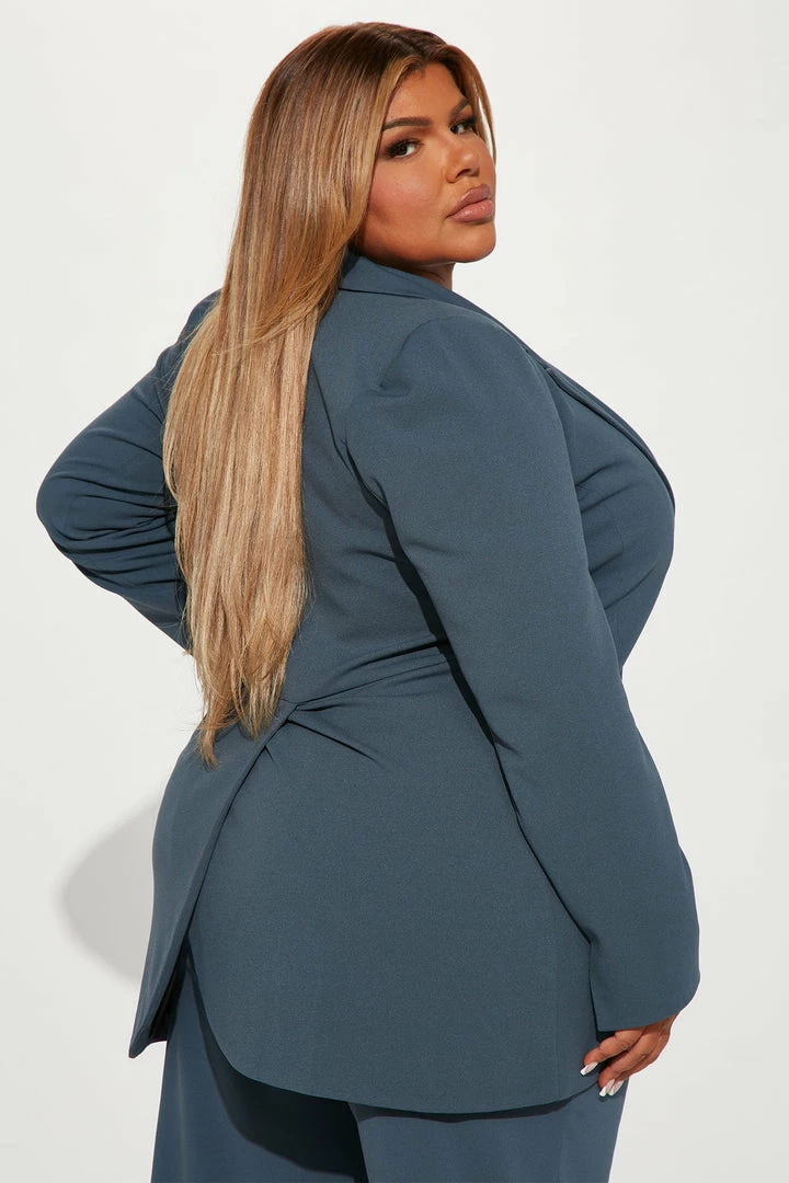 Fashion Nova Matching Separates Hailey Blazer - Indigo