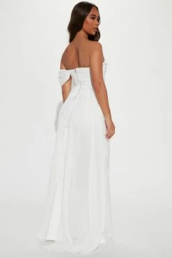 Fashion Nova Wide Leg Sets Classy Affair Pant Set - White