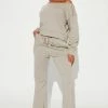 Fashion Nova Easy Going Pant Set - Grey Wide Leg Sets