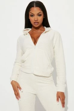 Fashion Nova Always Extra Cozy Pant Set - Cream Sweater Sets