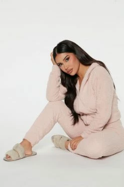 Fashion Nova Always Extra Cozy Pant Set - Mauve