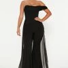 Fashion Nova Classy Affair Pant Set - Black Wide Leg Sets