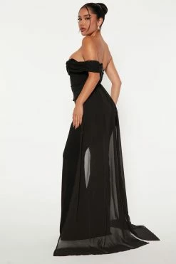 Fashion Nova Classy Affair Pant Set - Black Wide Leg Sets