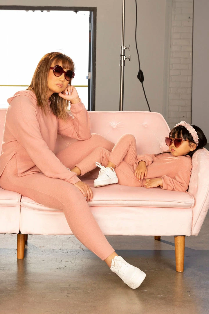 Fashion Nova Cutting Corners Legging Set - Mauve Legging Sets