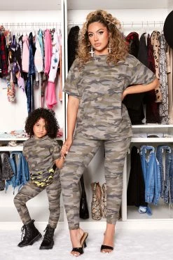 Fashion Nova Chelsea Camo Legging Set - Camouflage