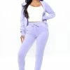 Fashion Nova The Original Trendsetter Goddess Velour Set - Lavender