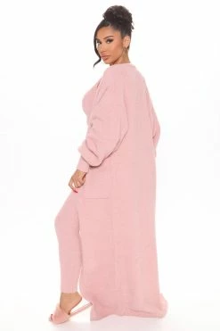 Fashion Nova Living In It 3 Piece Legging Set - Pink Legging Sets