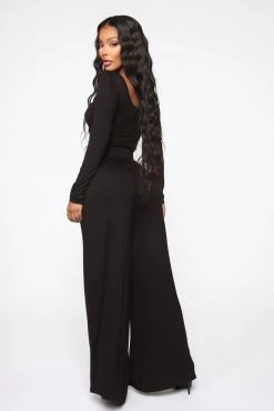 Fashion Nova Perfect Touch Pant Set - Black