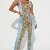 Fashion Nova Tapestry Mixed Mid Rise Straight Leg Jeans - Light Wash Matching Separates