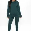 Fashion Nova Legging Sets Kick Back Legging Set - Hunter