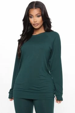 Fashion Nova Legging Sets Kick Back Legging Set - Hunter