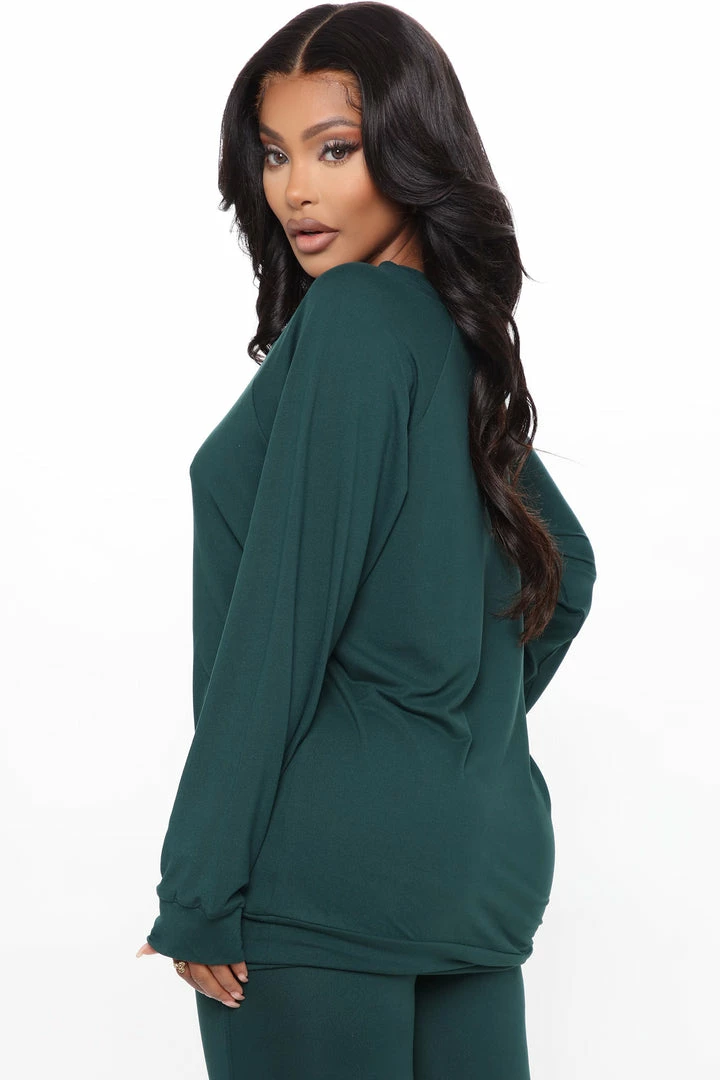 Fashion Nova Legging Sets Kick Back Legging Set - Hunter