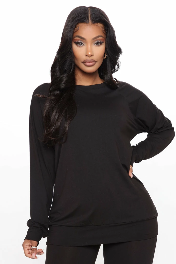 Fashion Nova Legging Sets Kick Back Legging Set - Black