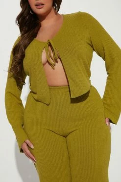 Fashion Nova Mckenna Pant Set - Green Wide Leg Sets