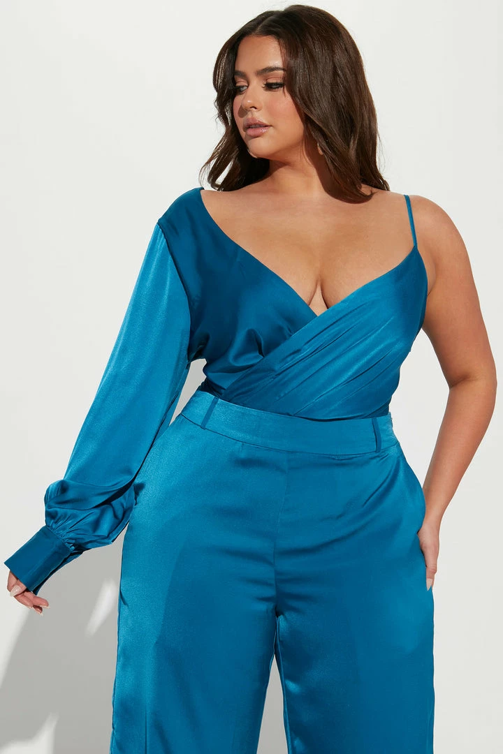 Fashion Nova Obsessed With You Pant Set - Teal