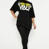 Fashion Nova Legging Sets Good Vibes Legging Set - Black