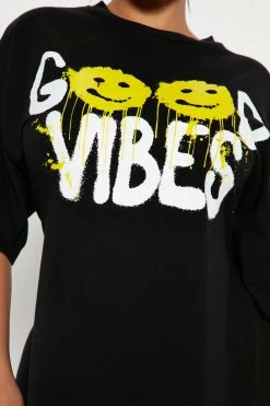 Fashion Nova Legging Sets Good Vibes Legging Set - Black