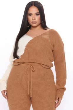 Fashion Nova Legging Sets You're The One Sweater Legging Set - Taupe/combo