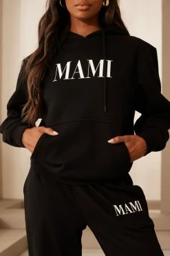 Fashion Nova Matching Separates Family Goals Women's Mami Hoodie - Black