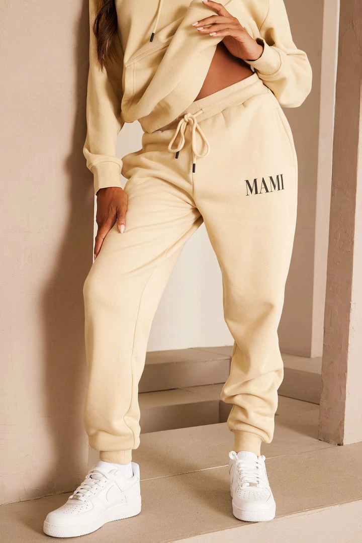 Fashion Nova Family Goals Women's Mami Jogger - Tan Matching Separates
