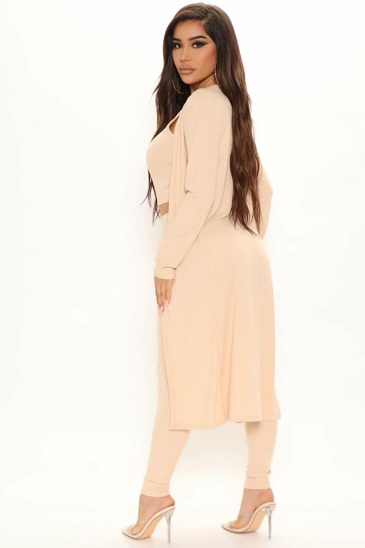 Fashion Nova Legging Sets Nori 3 Piece Legging Set - Khaki