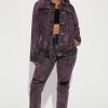 Fashion Nova Matching Separates True Colors High Rise Painted Skinny Jeans - Black/Purple