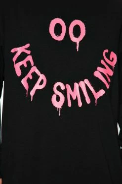 Fashion Nova Legging Sets Keep Smiling Legging Set - Black