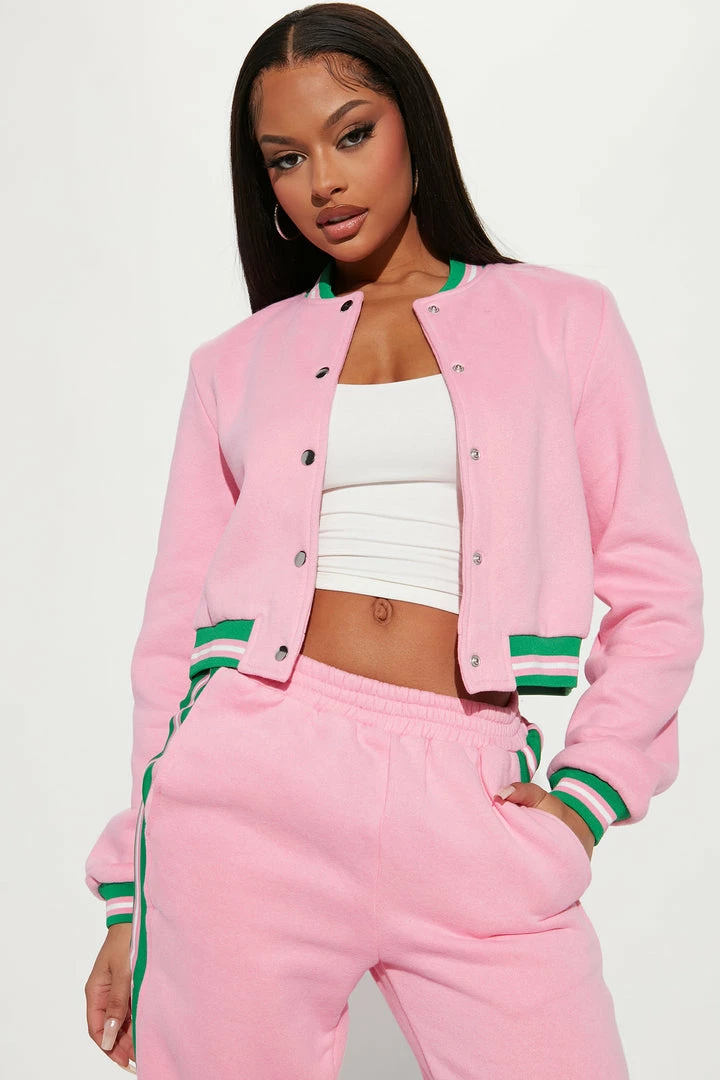 Fashion Nova Just Too Chill Pant Set - Pink