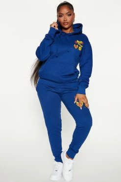 Fashion Nova Light Up My Life Graphic Hoodie - Royal Matching Separates