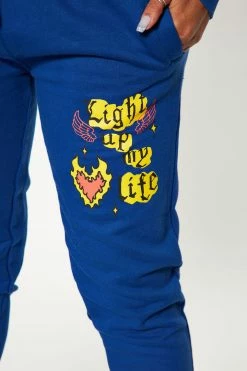 Fashion Nova Matching Separates Light Up My Life Jogger - Royal