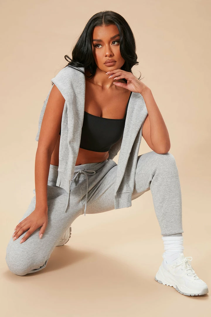 Fashion Nova Stole Your Boyfriend's Oversized Jogger - Heather Grey