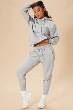 Fashion Nova Matching Separates Stole Your Boyfriend's Oversized Hoodie - Heather Grey