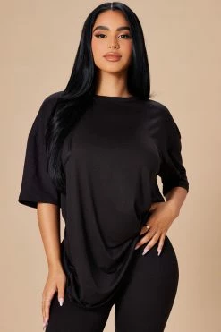 Fashion Nova Weekend Vibes Legging Set - Black