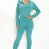 Fashion Nova Legging Sets Cozy Girl Fuzzy Sweater Legging Set - Teal