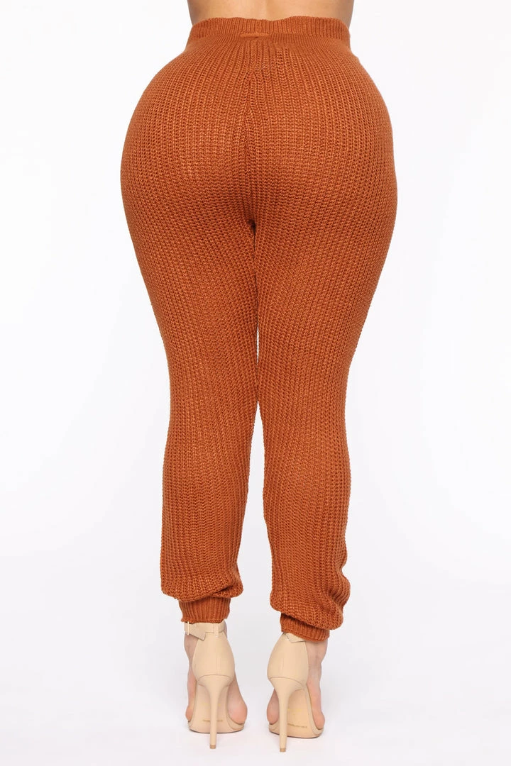 Fashion Nova In A Knit Sweater Set - Rust